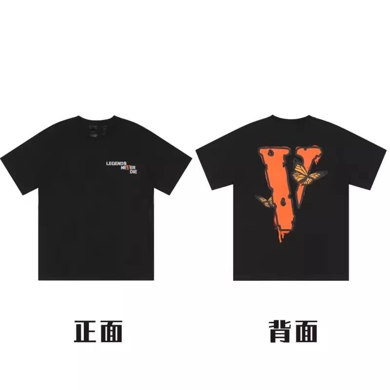 Palm Angels × Off-White Graphic Tee V Logo Print — 6103-黑色
