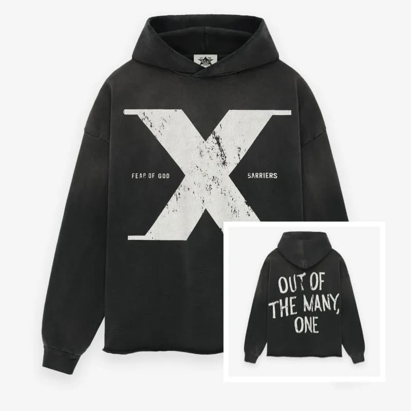 Fear of God Essentials Hooded Sweatshirt Embroidered Logo — LM869