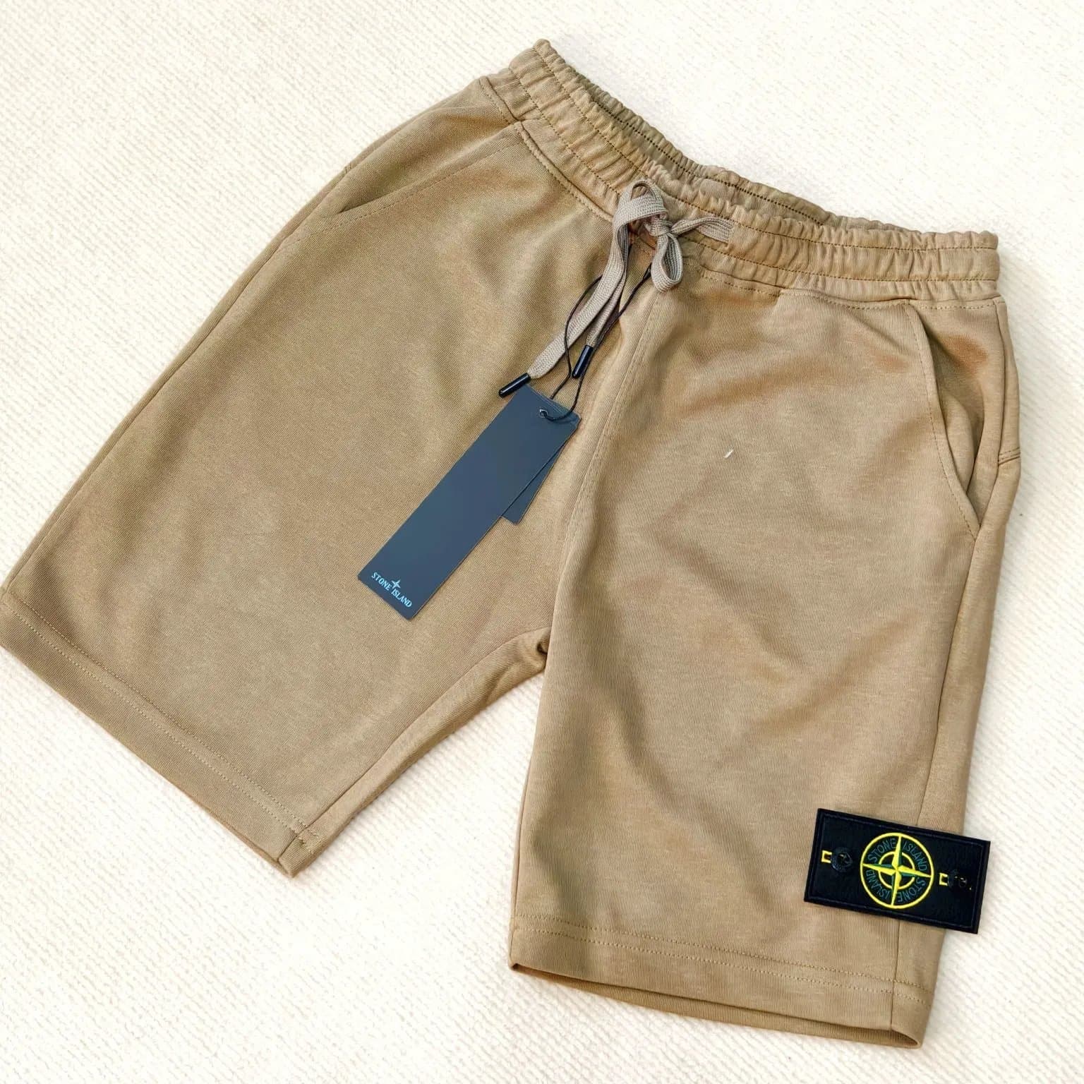 Stone Island Corduroy Shorts Logo Patch — 7