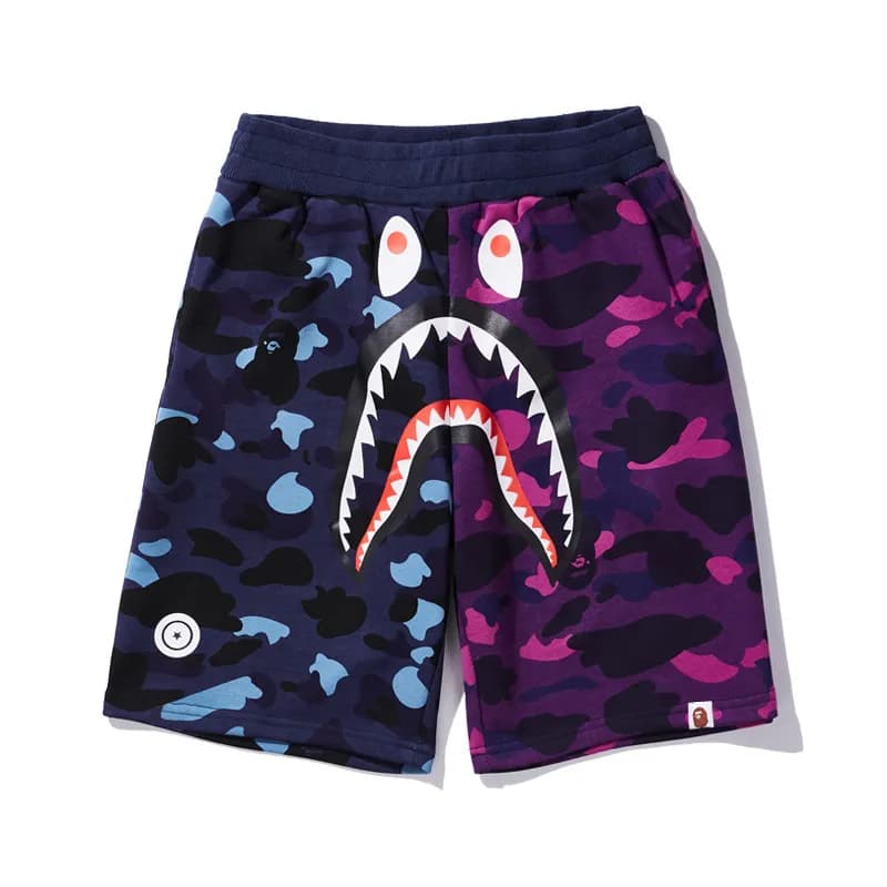 BAPE A Bathing Ape Shorts All-Over Logo Print — D0227027