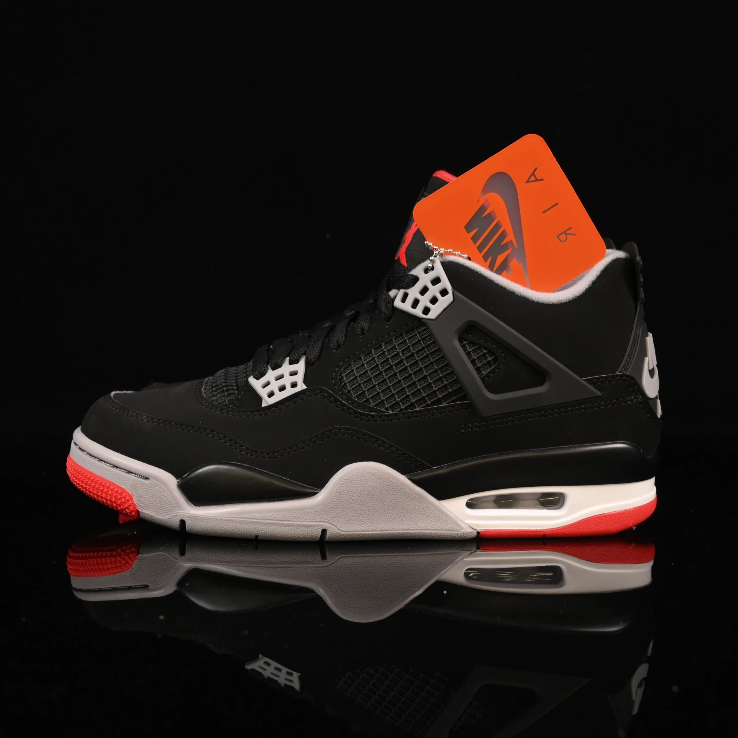 Air Jordan 4 LJR Batch Collection — 尺码备注 · 308497-060  J4黑红