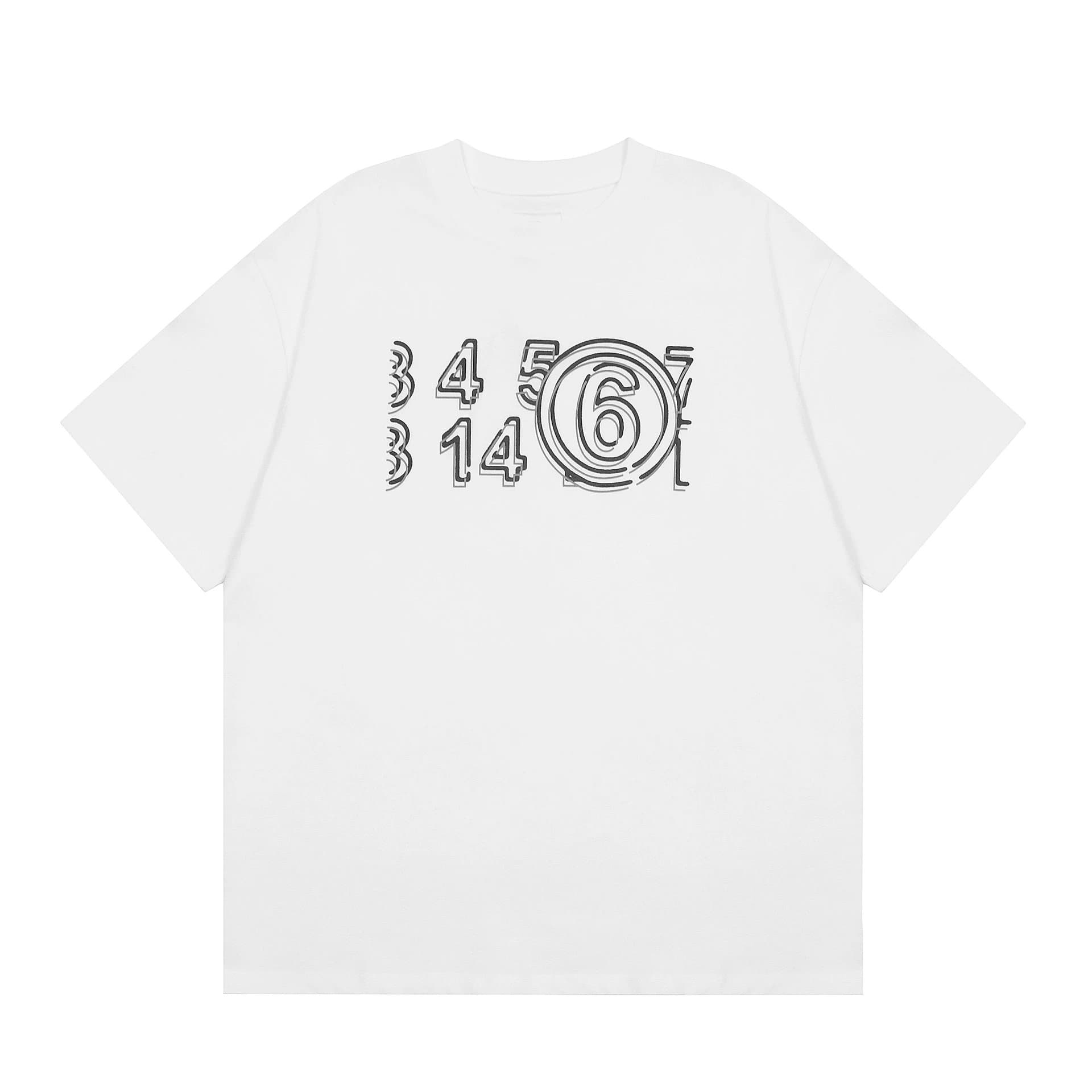Maison Margiela Graphic Tee Numbers Print