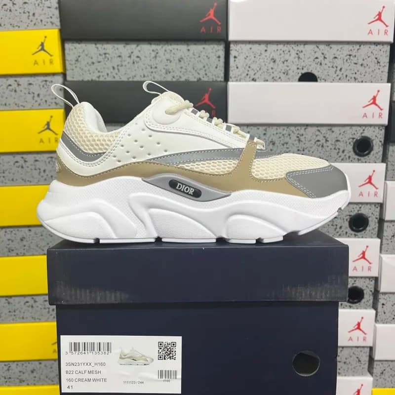 Dior × Jordan B22 Cream Mesh