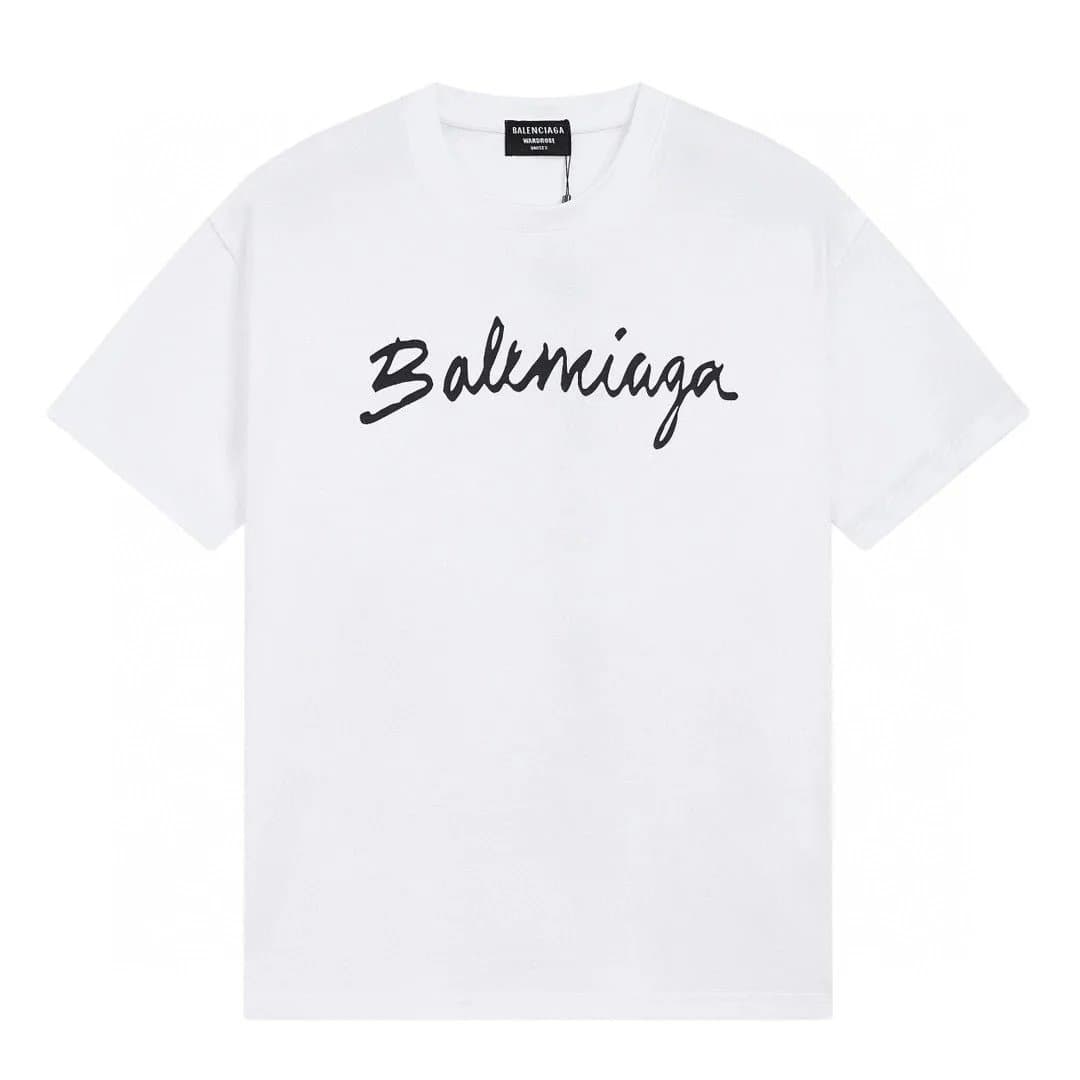 Balenciaga Logo T-Shirt Black Script