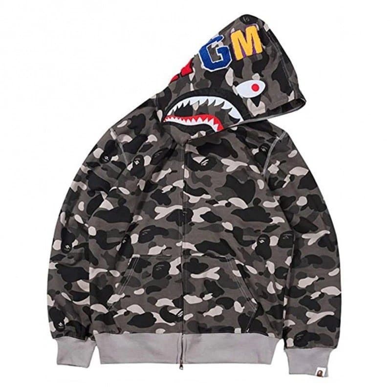 BAPE Shark Hoodie Camouflage