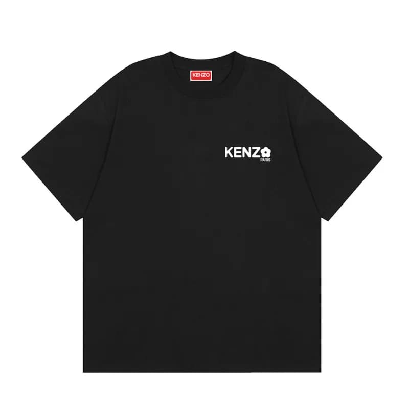 Kenzo Graphic T-Shirt Scribble Flower — K96黑色