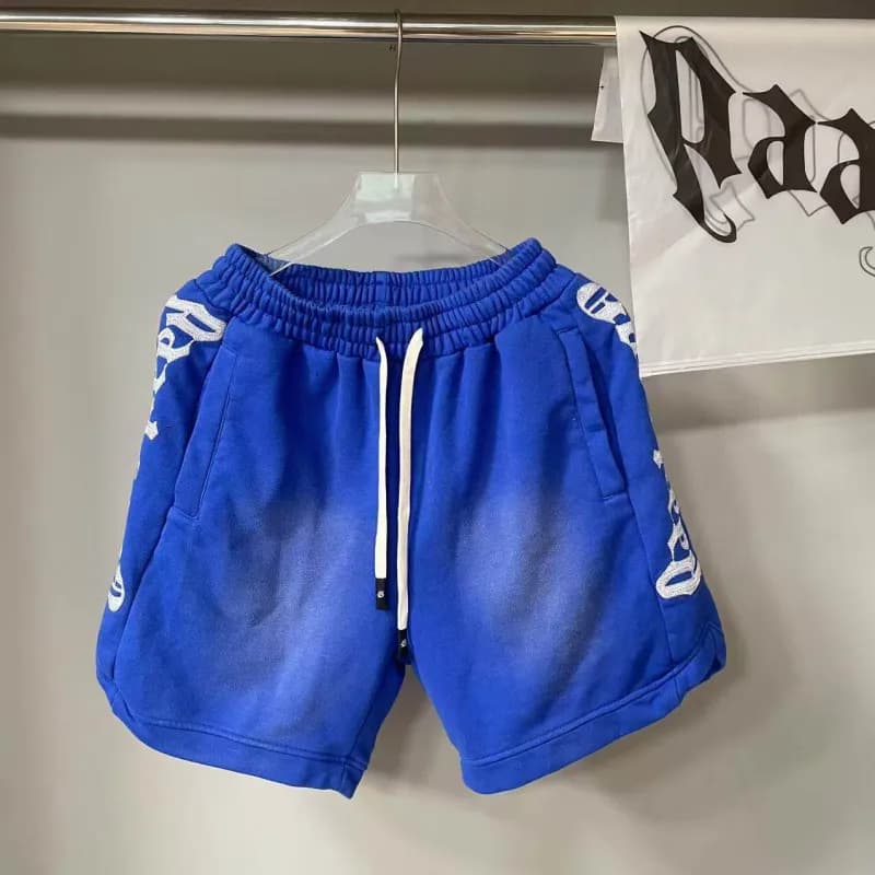 Fear of God Essentials Logo Shorts Emotion Script — 蓝色 【10款】