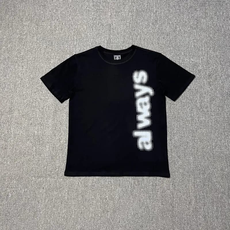 Corteiz Straight Fit Jeans Green Logo Patch — AD09# 黑色