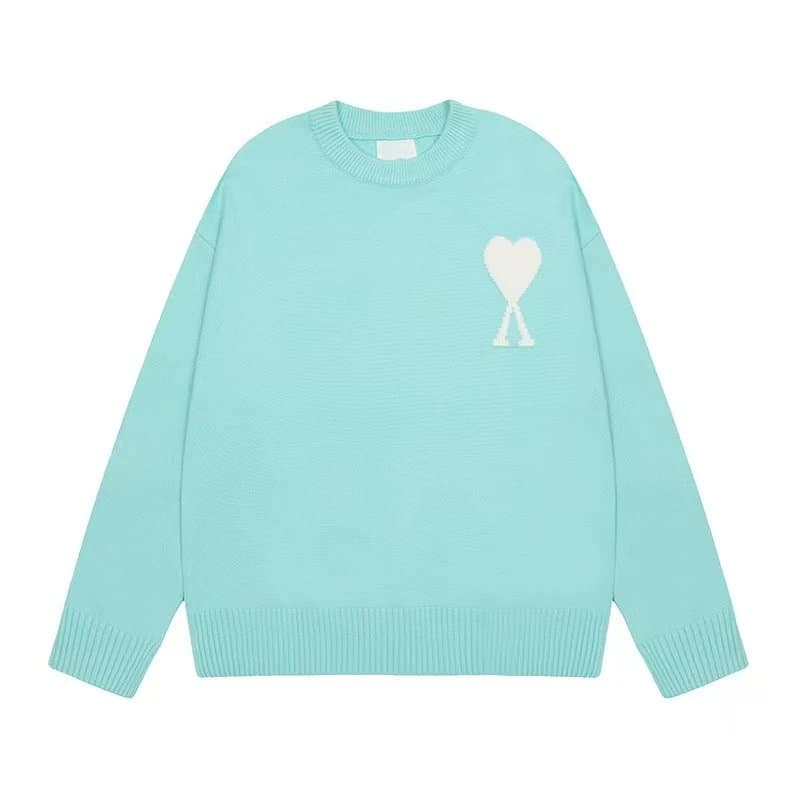 AMI Paris Cardigan Red Heart Logo — AI-22