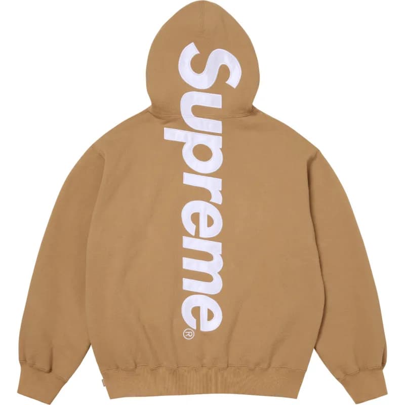 Supreme Crewneck Sweatpants Logo Print — E550 khaki