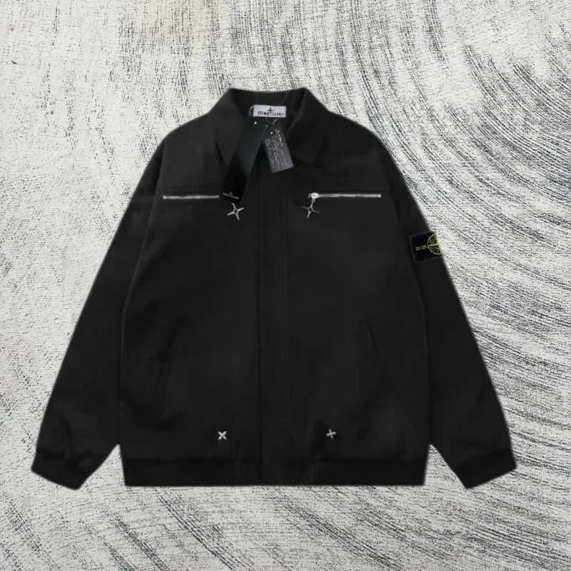 Stone Island Zip-Up Jacket Compass Logo — A20