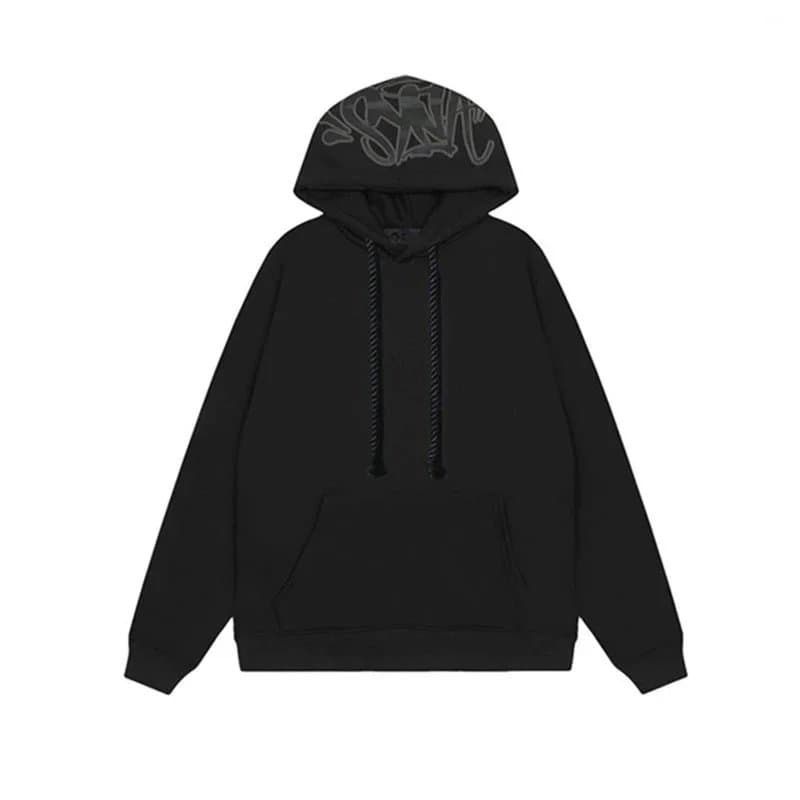 Travis Scott Shorts Set Graffiti Print — 黑色卫衣