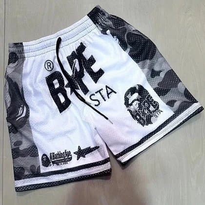 BAPE Mesh Shorts Ape Head Logo — 1022003QD