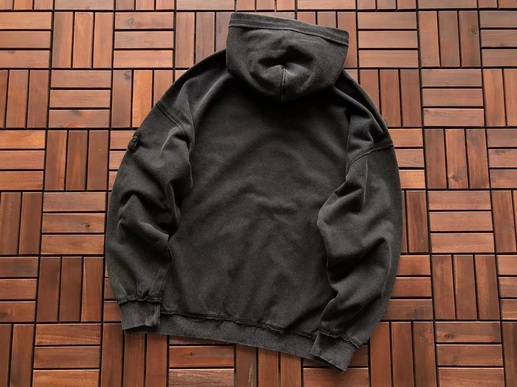 Stone Island Hooded Sweatshirt Solid — 7
