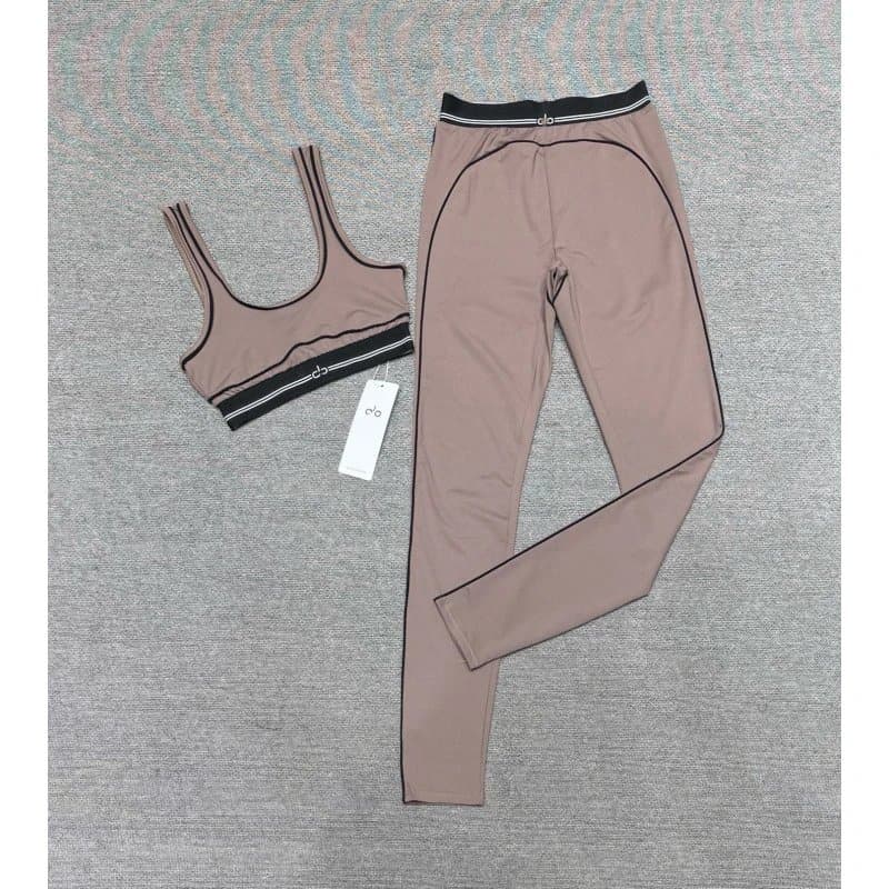 Lululemon Align Bra and Legging Set Nulu with Black Trim