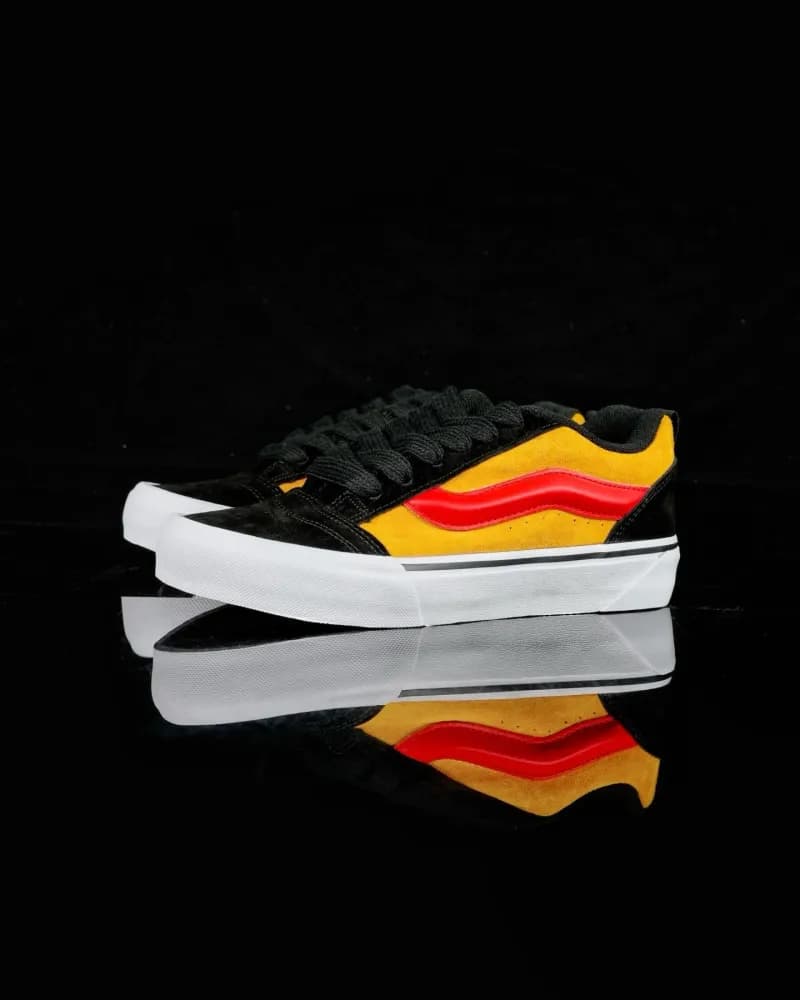 Vans Old Skool Black Yellow Red