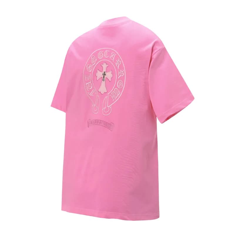 Graphic Tee Chrome Hearts Lips & Skull — 6110粉红色2207