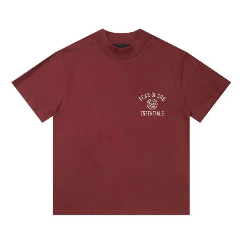 Fear of God Essentials Graphic Tee 1977 Arch Logo — E2352 绯红色