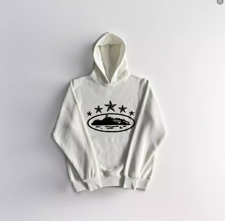 Hoodie Corteiz Script — 白色4星