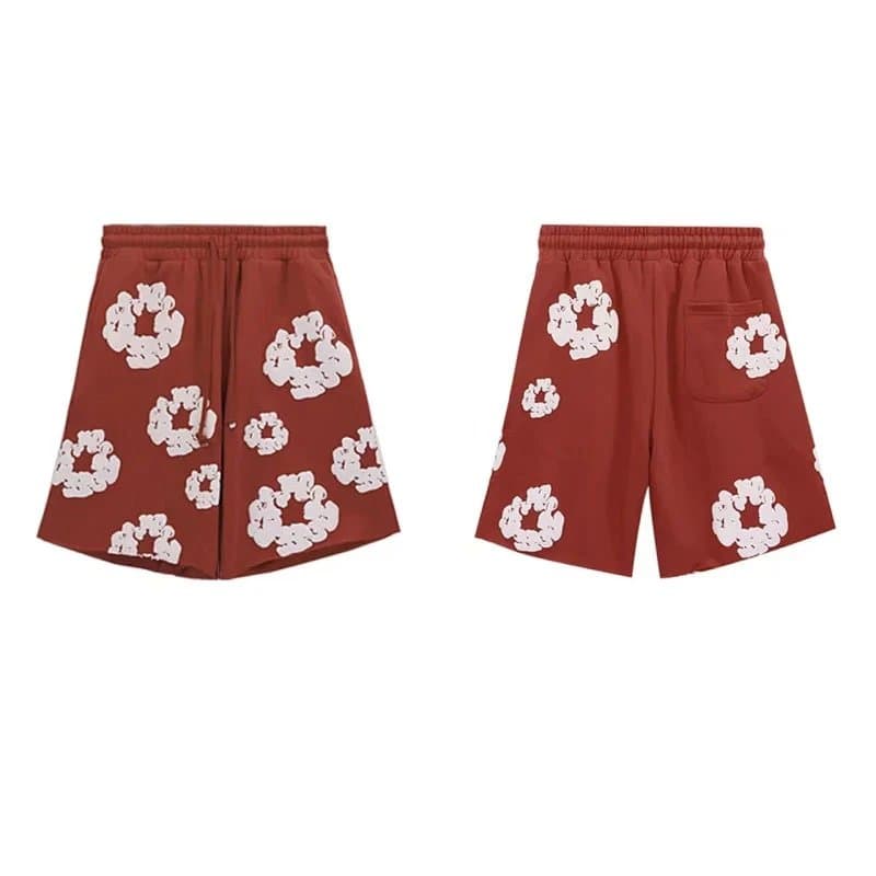 Balenciaga Printed Shorts Floral Motif