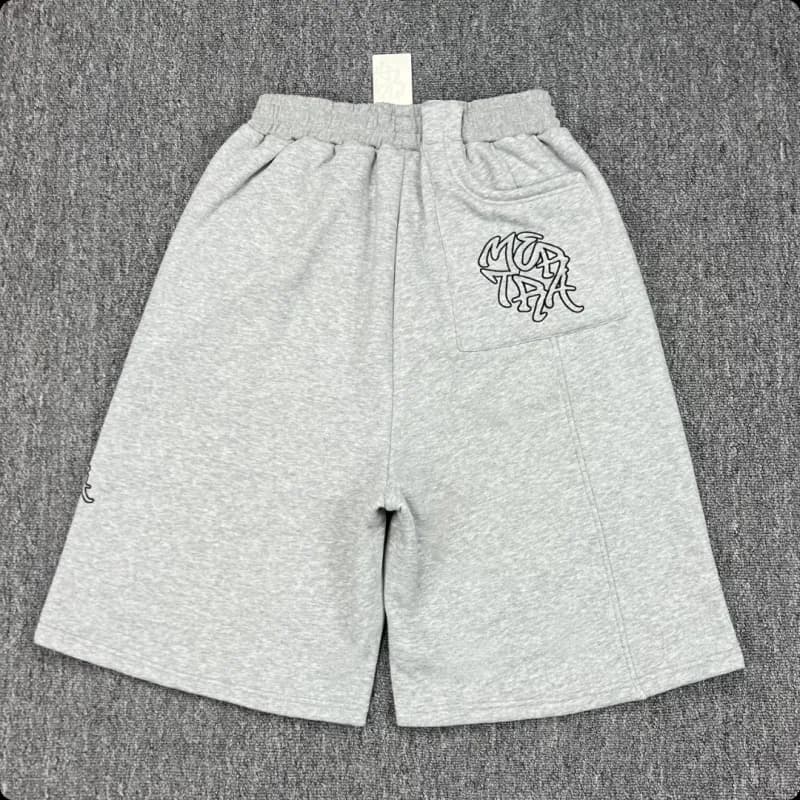 Corteiz Logo Shorts Heather Grey