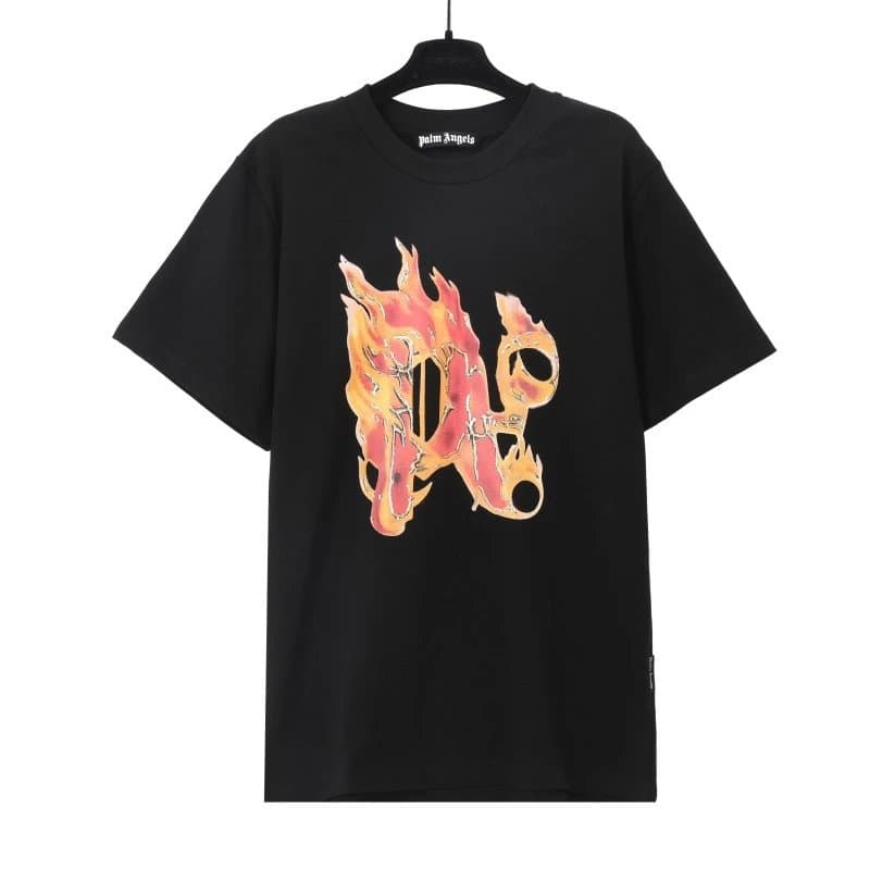 Palm Angels Graphic Tee Flame Logo