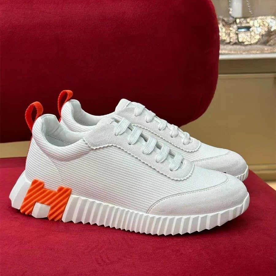 Hermès Run White Grey Red — 图片颜色3
