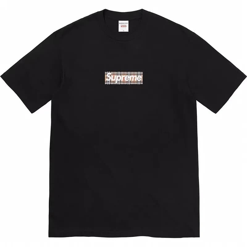 Supreme Box Logo Tee Burberry Check