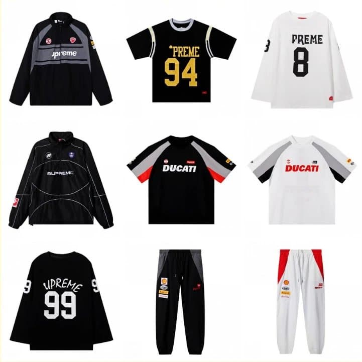 Supreme Track Jacket & Tee Set Ducati Collaboration