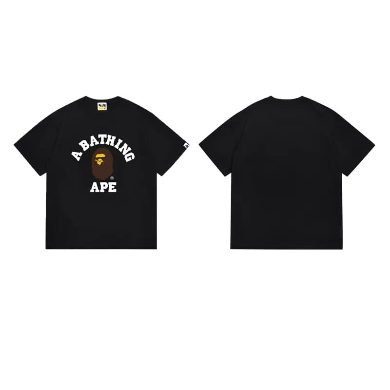 BAPE Graphic T-Shirt Ape Shall Never Kill Ape — 057黑色