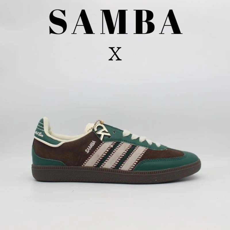 Adidas Samba Grey Suede — ID6022 绿棕色