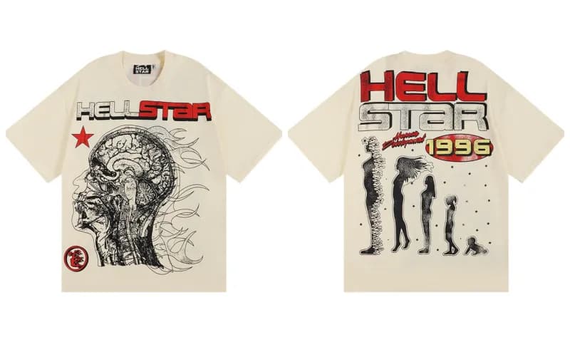 Hellstar Graphic Tee Hell Star Brain & Silhouettes