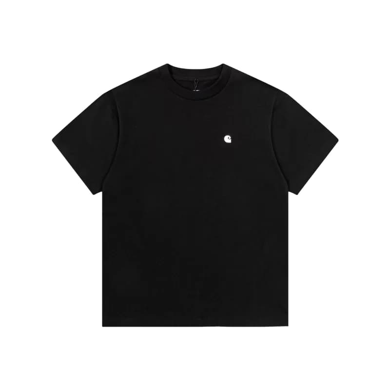 Carhartt Logo T-Shirt Embroidered Logo — B02#黑色