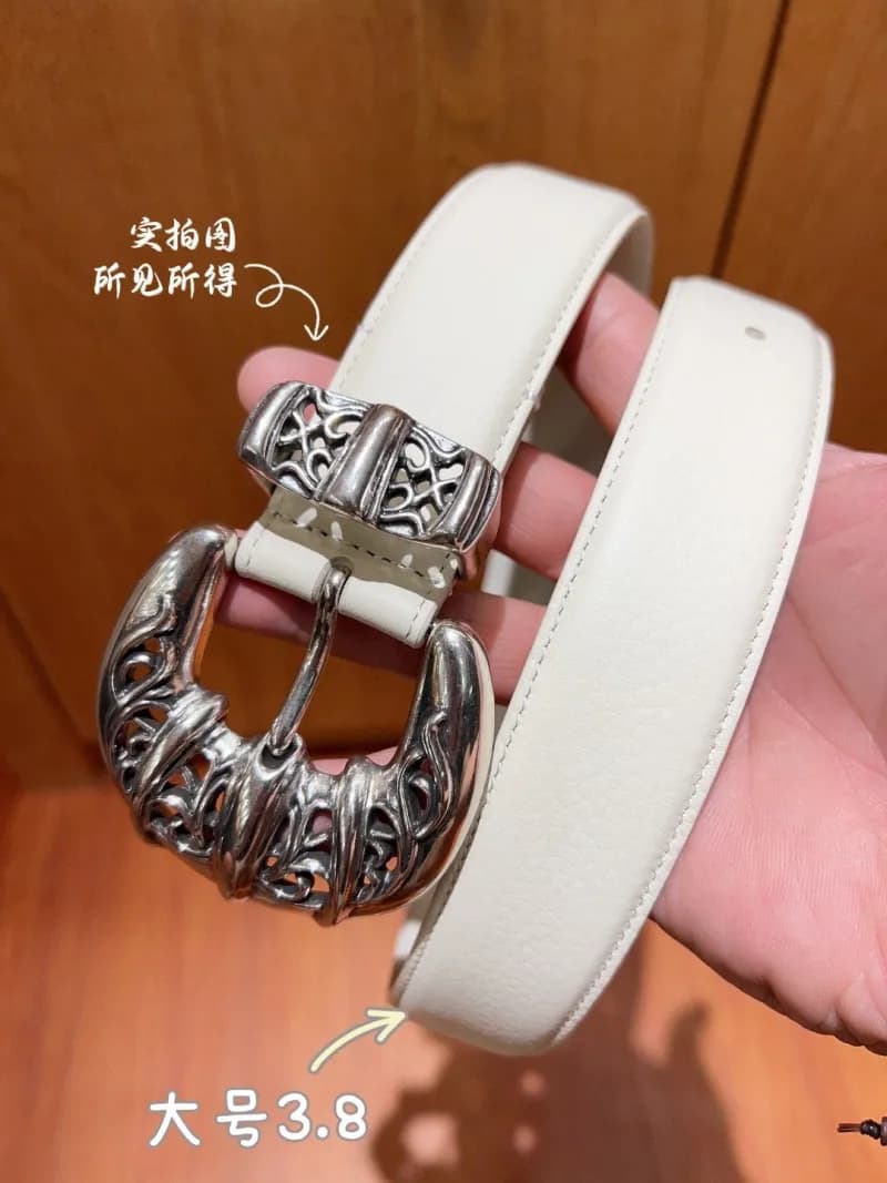 Chrome Hearts Belt Ornate Silver Buckle