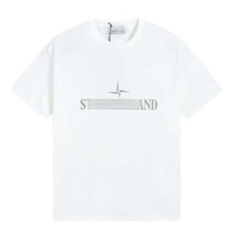 Stone Island T-Shirt Logo Patch — 662白色
