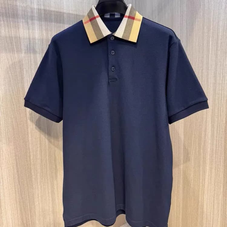 Burberry Polo Shirt Check Collar