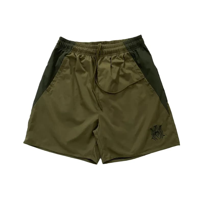 Amiri Track Shorts Olive