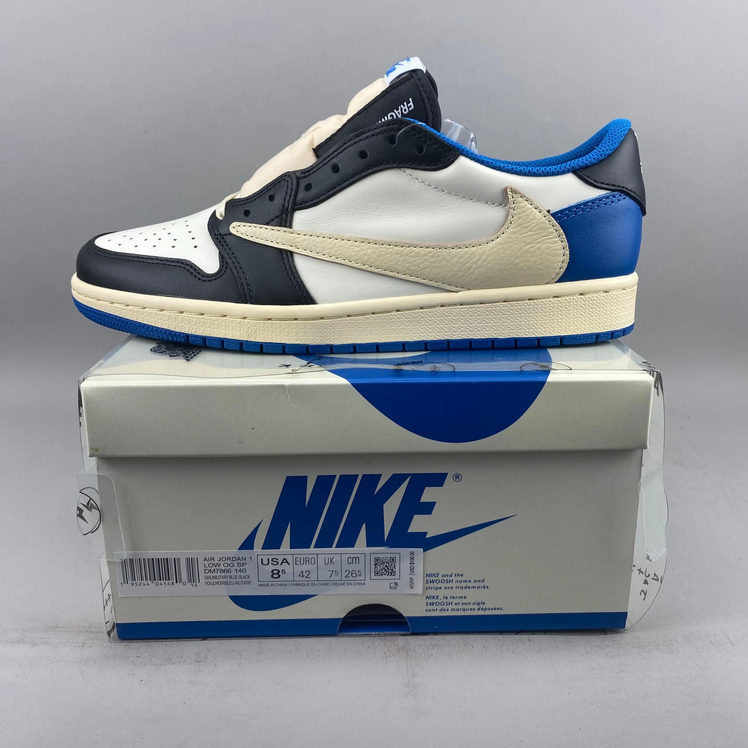 Travis Scott Air Jordan 1 Low OG SP Sail/Military Blue-Black