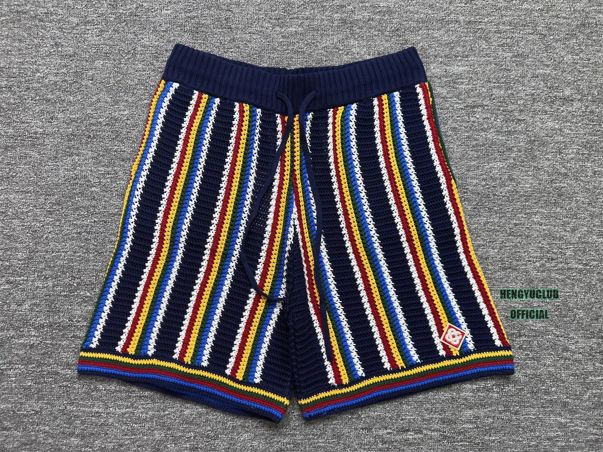 Chrome Hearts Knit Shorts Multicolor Stripe