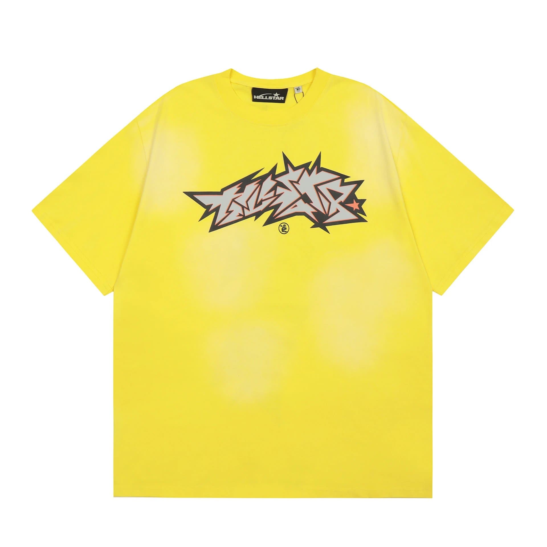Hellstar Graphic Tee Flame Logo — H626黄色