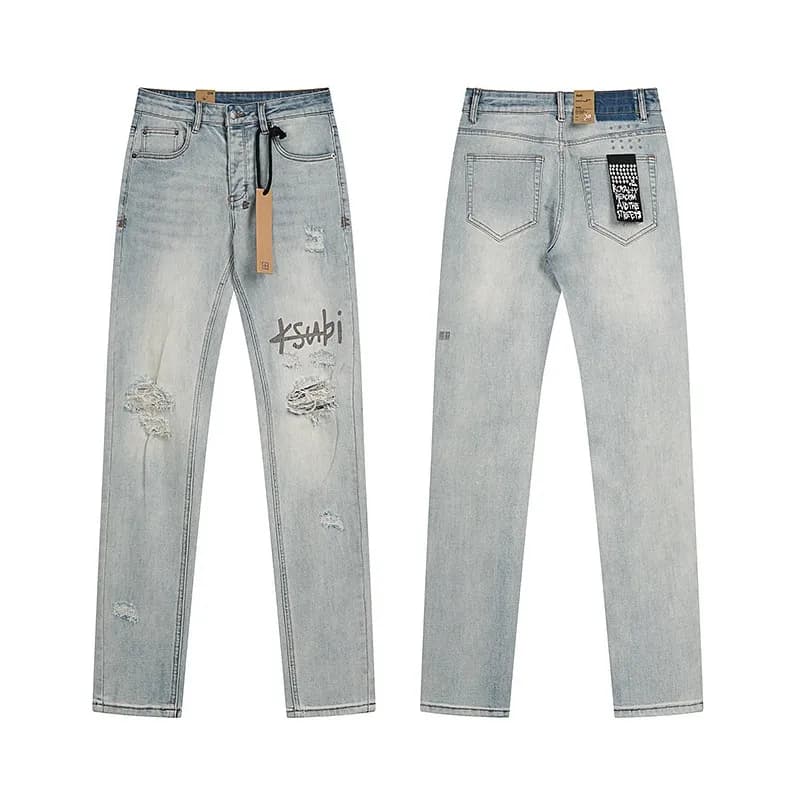Distressed Jeans Ksubi Graffiti Wash