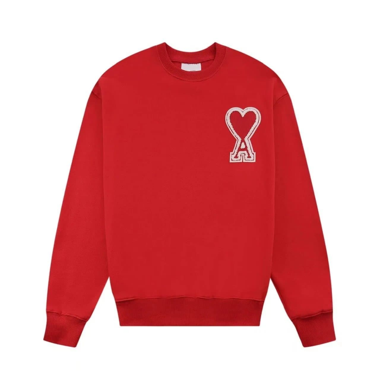 AMI Paris Crewneck Sweatshirt Heart Logo