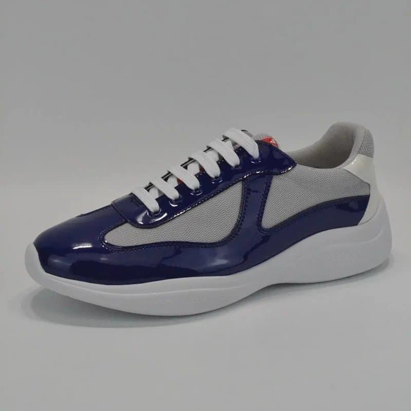 Prada Cleated Sneaker Metallic Silver — 2