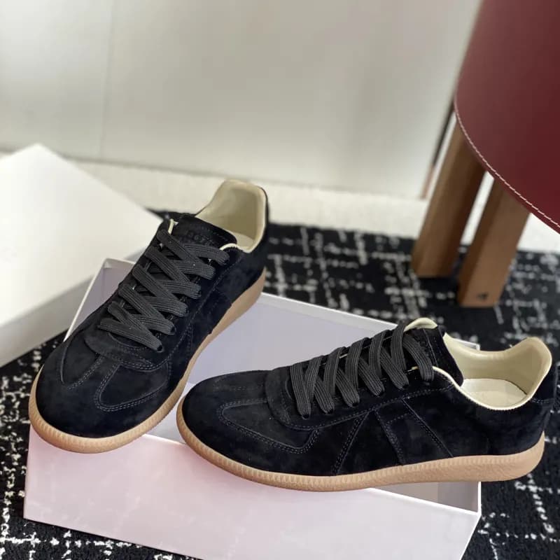 Maison Margiela Replica Sneaker Black Suede
