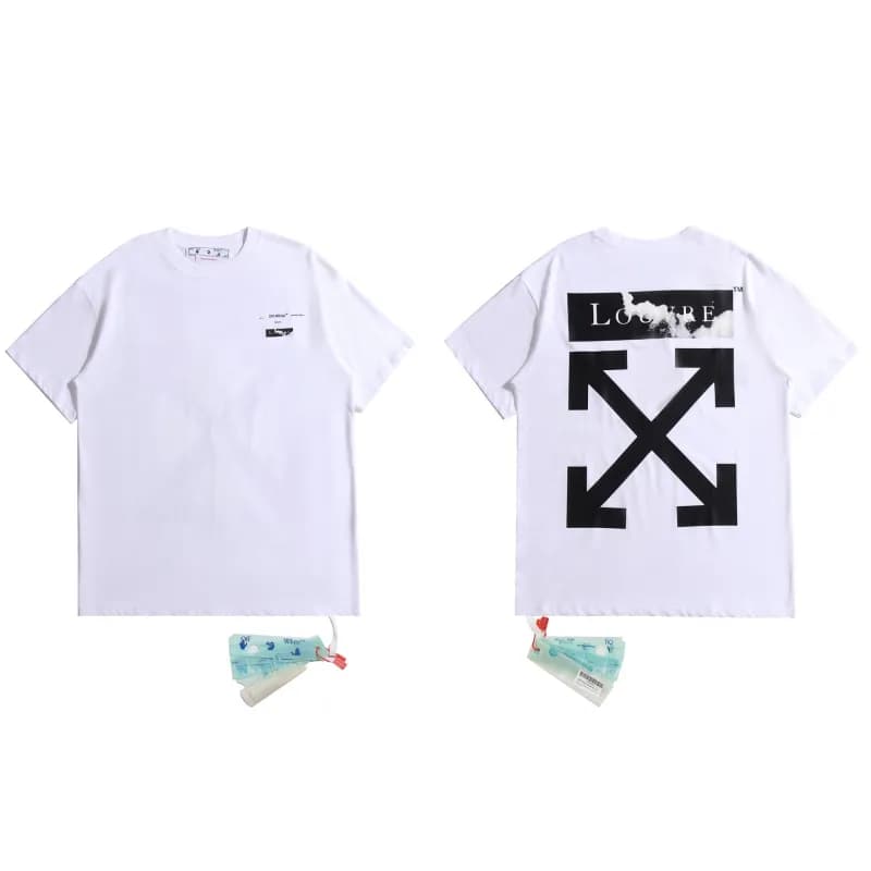 Off-White Arrow Logo T-Shirt Ice Blue Arrow — 2079 white