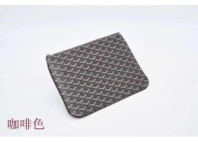 Goyard Pouch Saint Louis Pattern — 咖啡色