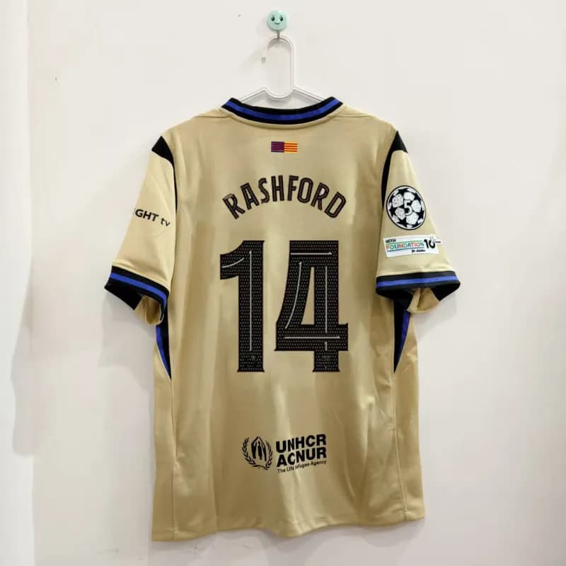 Nike Manchester United Away Jersey Rashford 14 UNHCR Edition