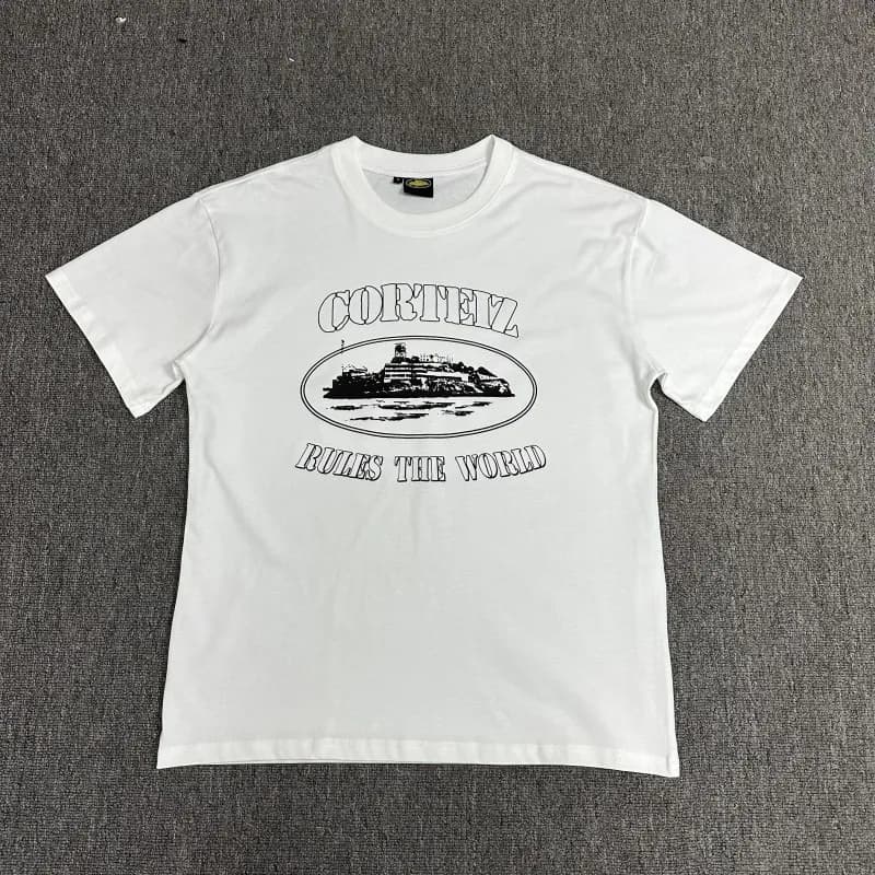 Corteiz T-Shirt Camo Logo — 3103 白黑