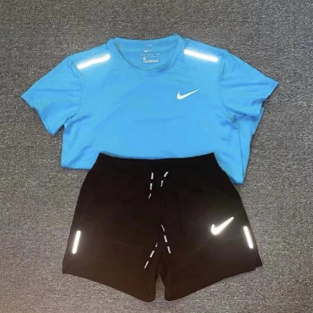 Nike Dri-FIT Tee & Shorts Set Reflective