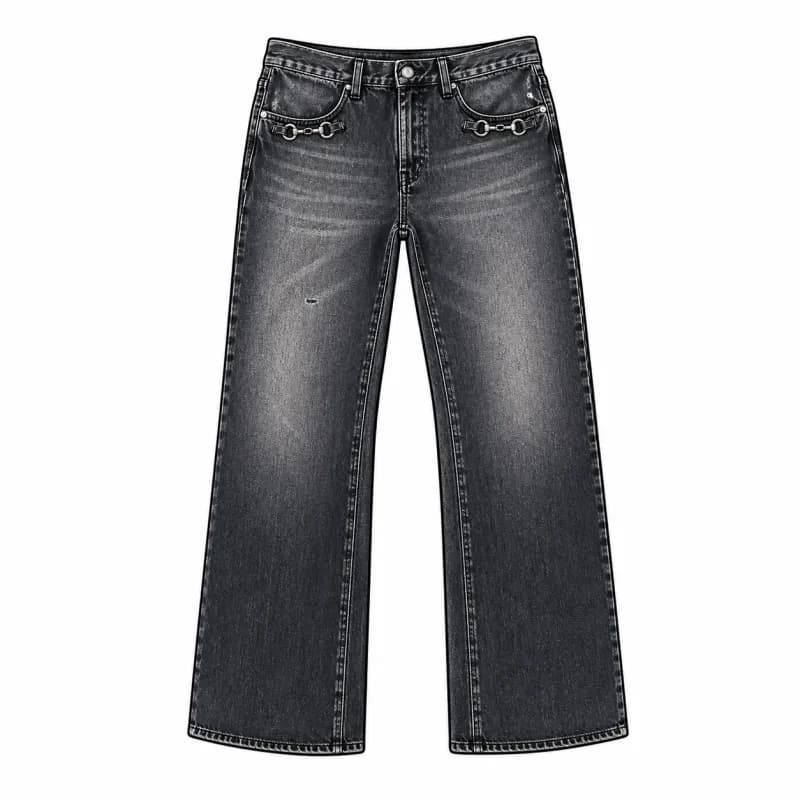 Gucci Horsebit Jeans Distressed Black